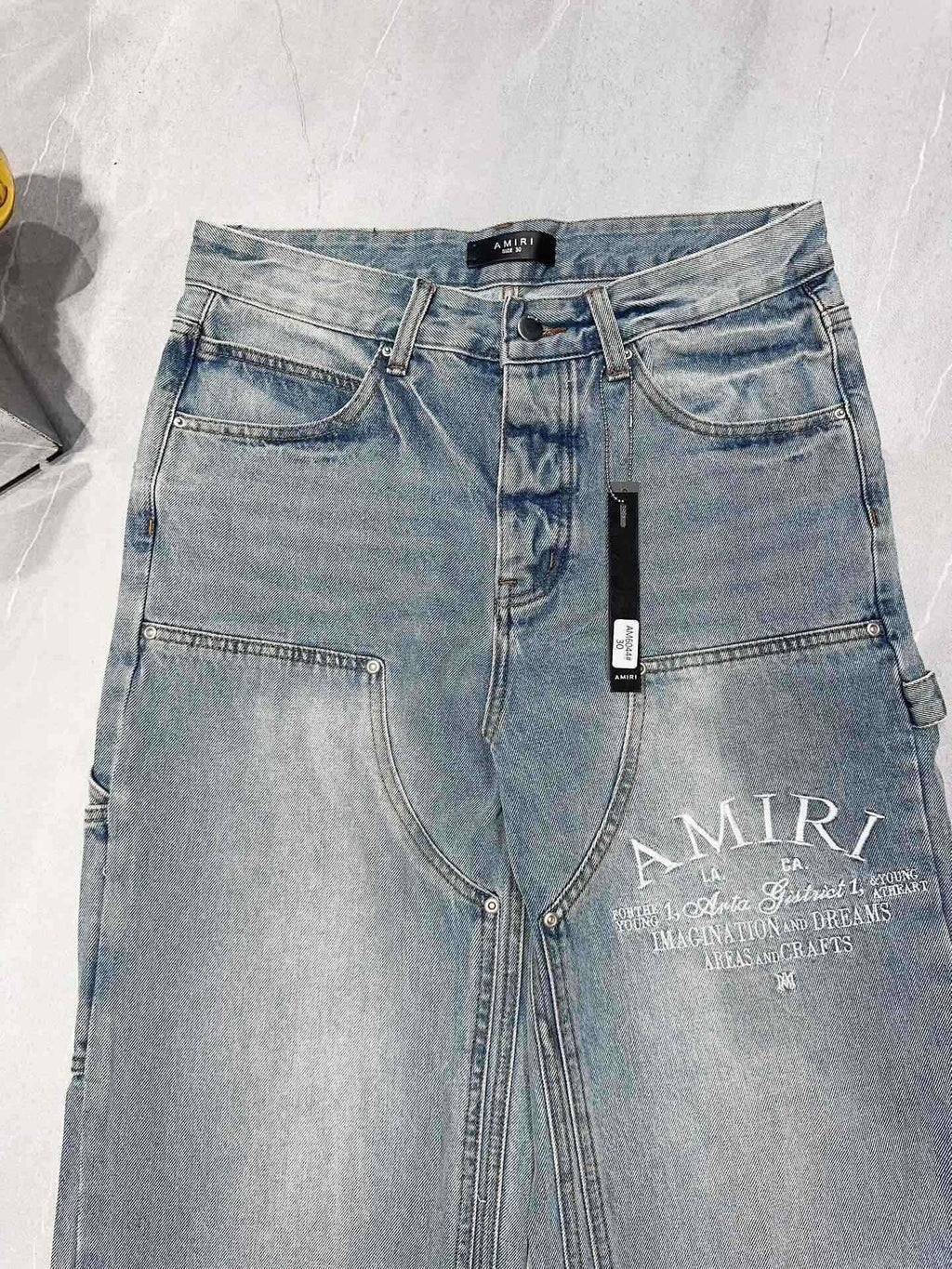 AMIRI | 0036-F75-FE Jeans | Distressed Slim Fit | Medium Vintage Wash Amiri