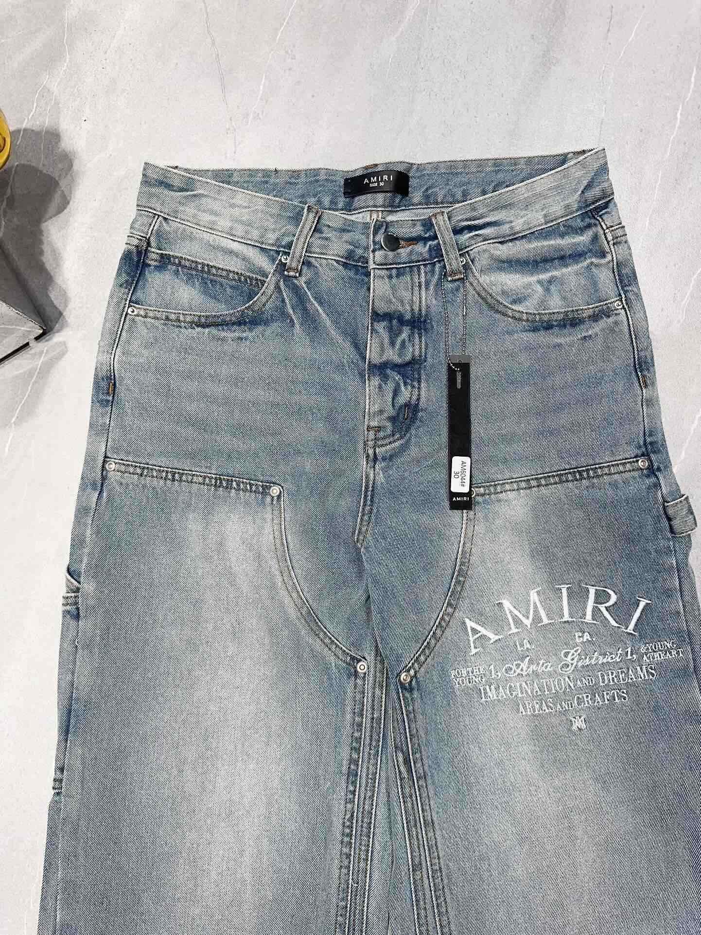 AMIRI | 0036-F75-FE Jeans | Distressed Slim Fit | Medium Vintage Wash Amiri