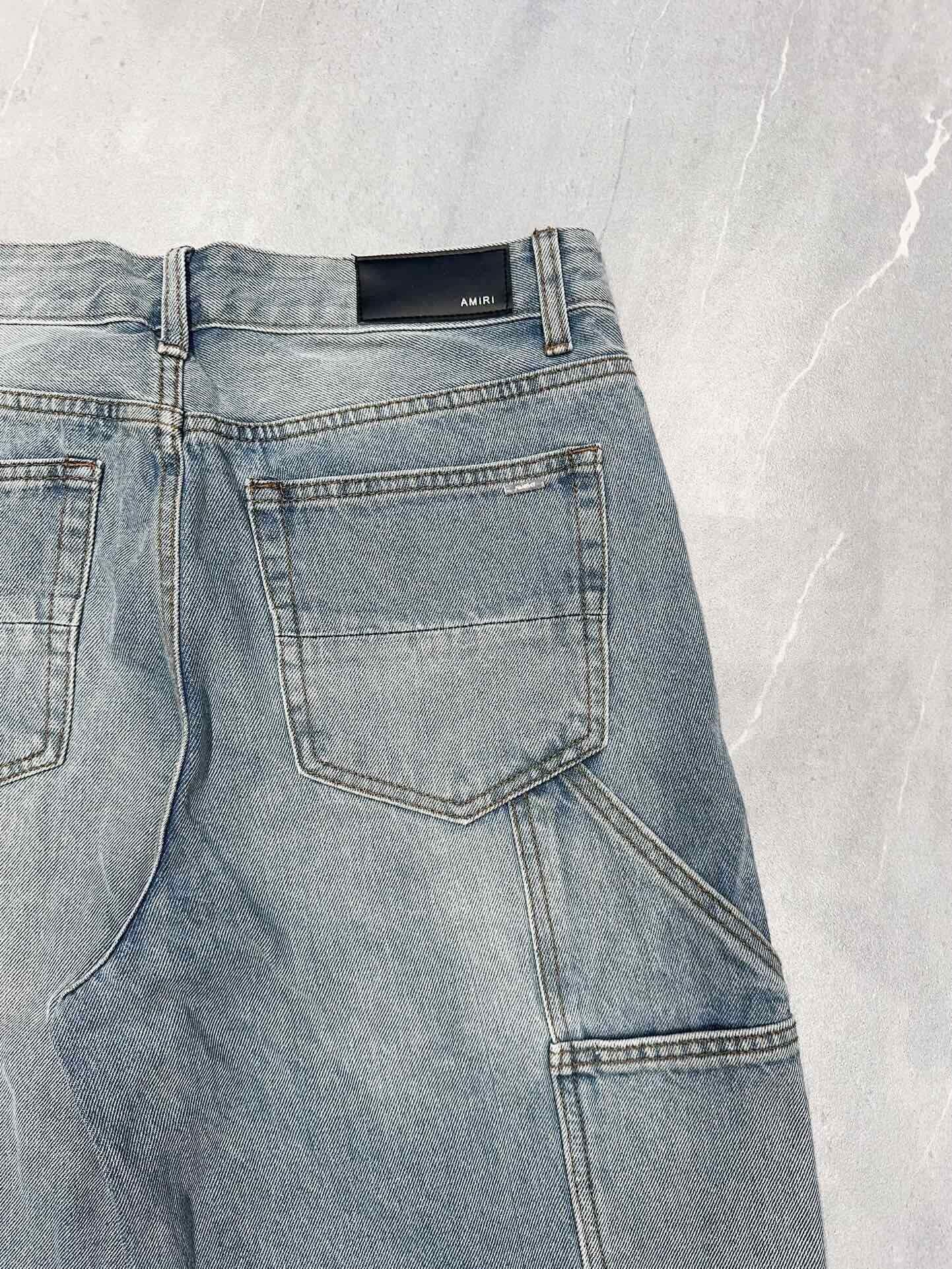 AMIRI | 0036-F75-FE Jeans | Distressed Slim Fit | Medium Vintage Wash Amiri