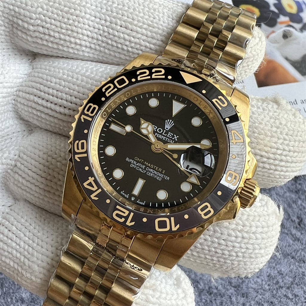 Rolex | GMT-Master II | Gold & Black Bezel