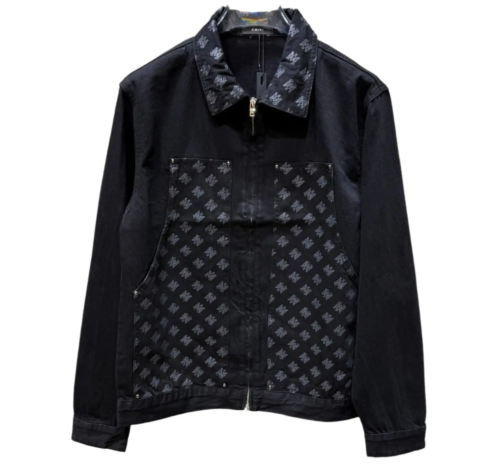 Amiri | Black MA Monogram Zip-Up Jacket Amiri
