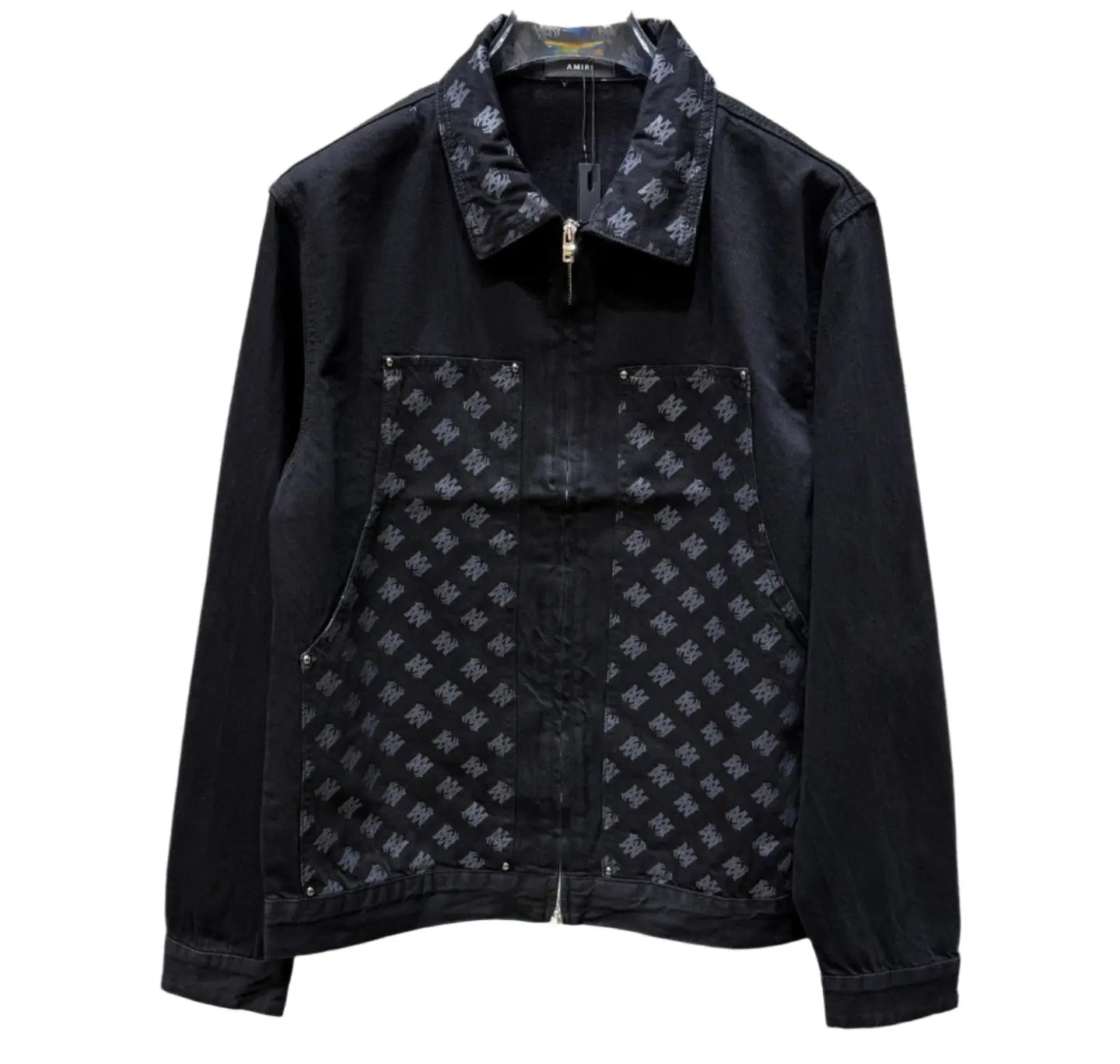 Amiri | Black MA Monogram Zip-Up Jacket Amiri