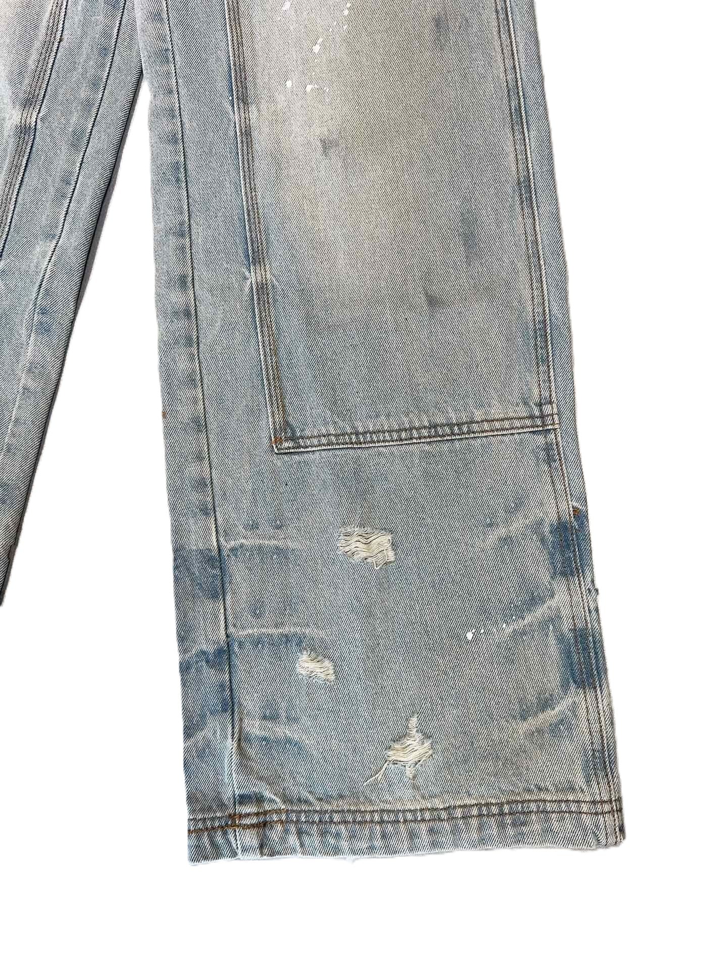 Amiri | Paint-Splatter Carpenter Jeans | Light Wash Denim Amiri