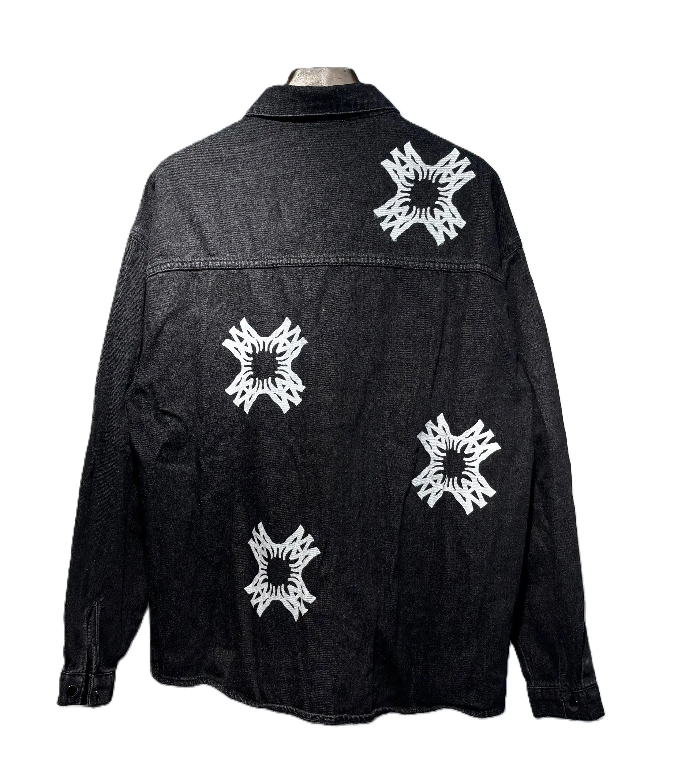 Amiri | Chemist Starburst Overshirt | Light & Aged Black Denim Amiri