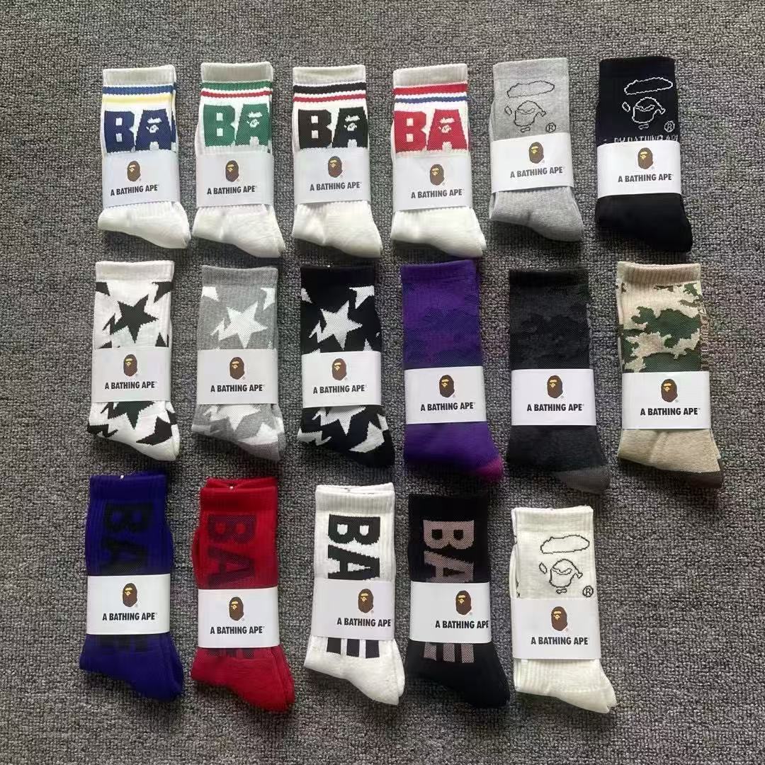 BAPE | Logo & Camo Socks Pack (3 for $60)