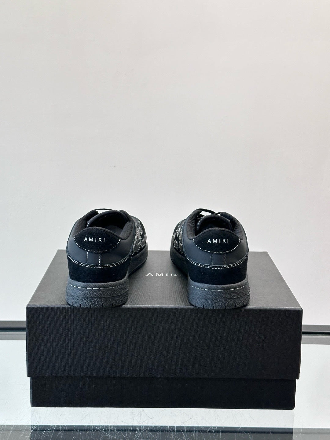 Amiri | Skel Low Sneakers | Black & White Leather